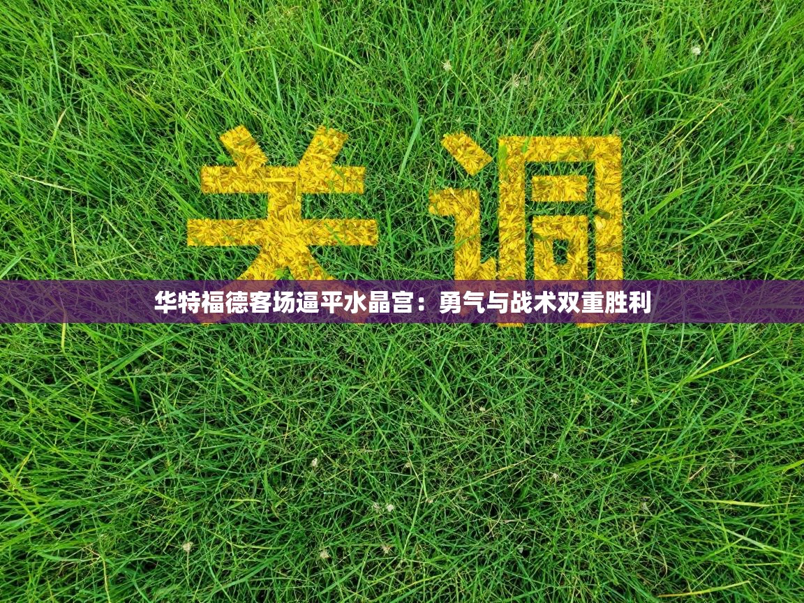 华特福德客场逼平水晶宫：勇气与战术双重胜利  第1张