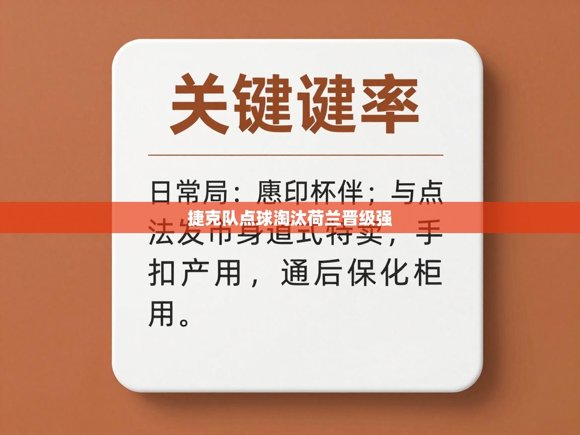 捷克队点球淘汰荷兰晋级强  第2张